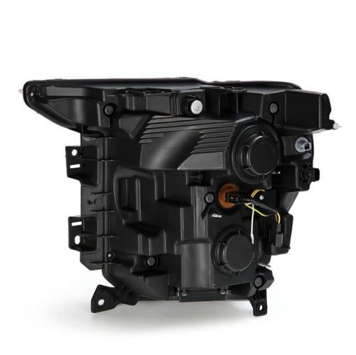 AlphaRex 21-23 Ford F150 / 21-23 Ford F150 Raptor LUXX-Series LED Projector Headlights Alpha-Black OffRoadUSA.com