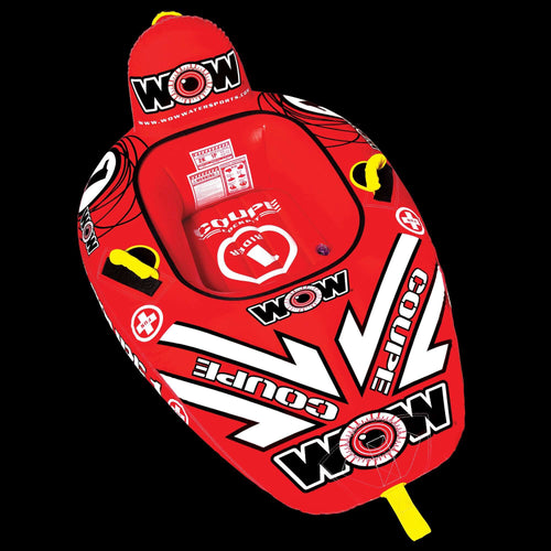 WOW Sports 1 Person Coupe Cockpit Towable Water Tube and Lounge Chair (15-1020) Jupiter Gear