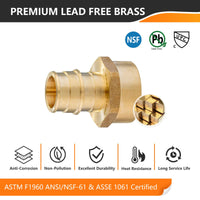 PEX A Expansion 1/2" PEX x 1/2" Female Threaded F1960 Adapter (Lead Free) Plumbingsell