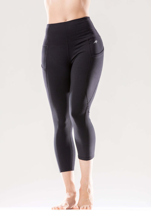 Jolie High-Waisted Capri Leggings with Hip Pockets Jupiter Gear