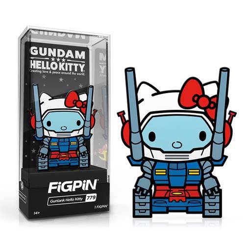 ToyShnip FiGPiN #779 - Gundam x Sanrio - Guntank Hello Kitty Enamel Pin -