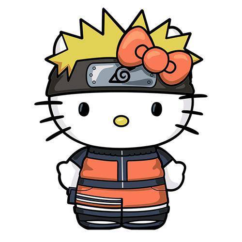 ToyShnip FiGPiN Enamel Pin - Naruto x Hello Kitty - Select Figure(s)