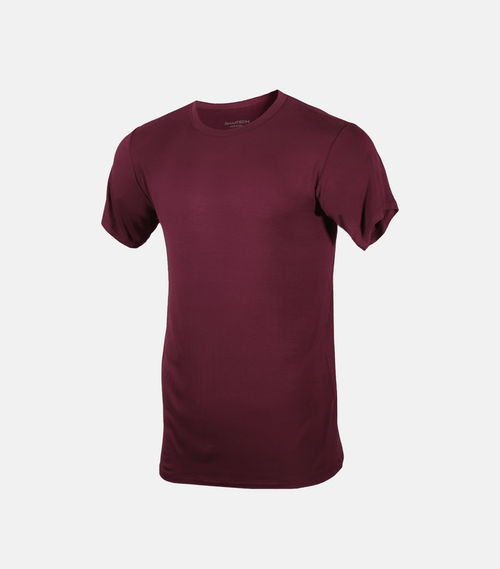 Bamboo Aerotech T-Shirt - Dark Plum Bamtech