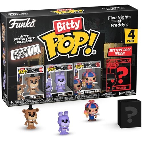 ToyShnip Five Nights at Freddy's Funko Bitty Pop! Mini-Figure 4-Pack - Select