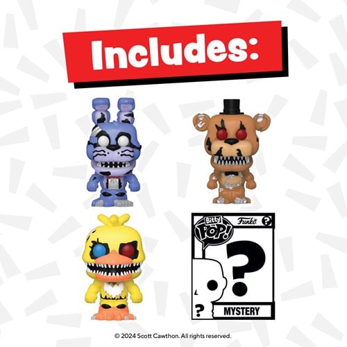 ToyShnip Five Nights at Freddy's Funko Bitty Pop! Mini-Figure 4-Pack - Select