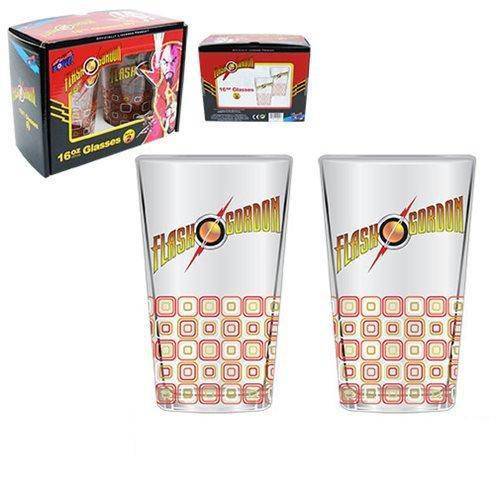 ToyShnip ToyShnip Flash Gordon 16 oz. Glass Set of 2