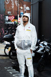 Happy Pockets Windbreaker Zip-Up Jacket (White) Fly Supply Co