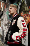 Manifest Varsity Jacket (Black) Fly Supply Co