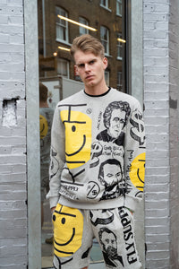 Fly Supply Co Fly Supply Co New Rich Crewneck Sweater (Heather Grey)