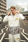 Happy Pockets Windbreaker Zip-Up Jacket (White) Fly Supply Co