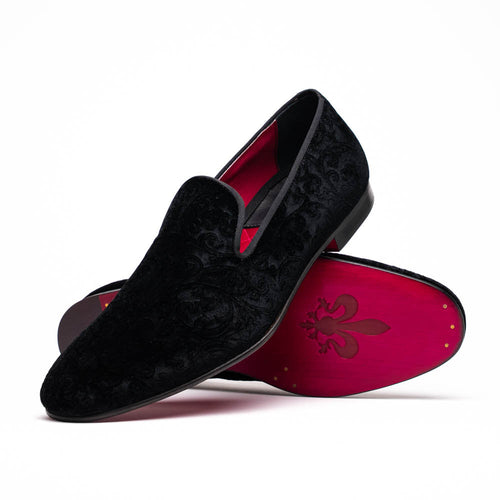 Zelli Italia Zelli Italia 10-520-BLK FORMAL II Velvet Tuxedo Shoe, Black