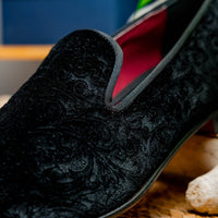 Zelli Italia Zelli Italia 10-520-BLK FORMAL II Velvet Tuxedo Shoe, Black