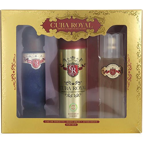 CUBA ROYAL by Cuba EDT SPRAY 3.4 OZ & AFTERSHAVE 3.4 OZ & DEODORANT SPRAY 6.8 OZ EasyOptionXY LLC