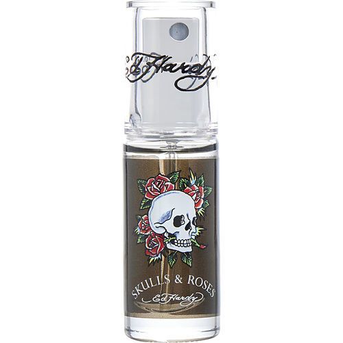 ED HARDY SKULLS & ROSES by Christian Audigier EDT SPRAY 0.25 OZ MINI (UNBOXED)