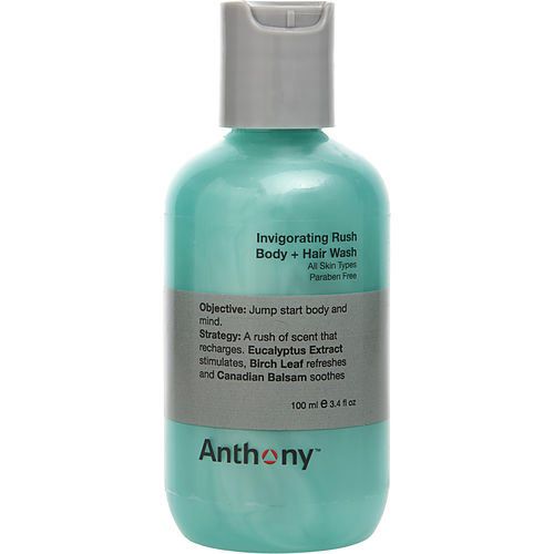 Anthony by Anthony Invigorating Rush Hair + Body Wash --100ml/3.4oz EasyOptionXY LLC
