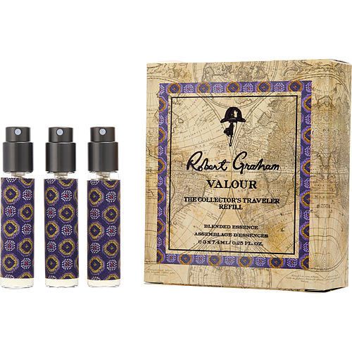 ROBERT GRAHAM VALOUR by Robert Graham BLENDED ESSENCE TRAVEL REFILL SPRAY 0.25 OZ X 3 EasyOptionXY LLC