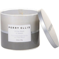 PERRY ELLIS WHITE MUSK & SANTAL by Perry Ellis SCENTED CANDLE 14.5 OZ EasyOptionXY LLC