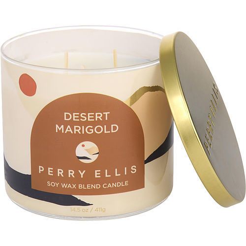 PERRY ELLIS DESERT MARIGOLD by Perry Ellis SCENTED CANDLE 14.5 OZ EasyOptionXY LLC