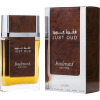 LATTAFA JUST OUD BOULEVARD by Lattafa EAU DE PARFUM SPRAY 3.4 OZ EasyOptionXY LLC