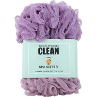 SPA ACCESSORIES by Spa Accessories SPA SISTER JUMBO SPONGE 2 PACK (LAVANDER & MAUVE) EasyOptionXY LLC