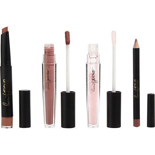 Beauty Fiend Jessica Simpson by Jessica Simpson 4 piece Nude Lip Kit contains Nude Lipstick 0.04 oz + Nude Lip Liner 0.03 oz + Nude Liquid Lip 0.07 oz + Nourishing Lip Topper 0.07 oz EasyOptionXY LLC