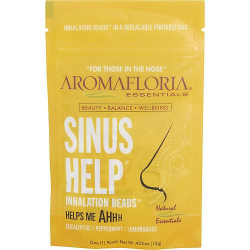 SINUS HELP by Aromafloria INHALATION BEADS 0.42 OZ BLEND OF EUCALYPTUS, PEPPERMINT, LEMONGRASS EasyOptionXY LLC
