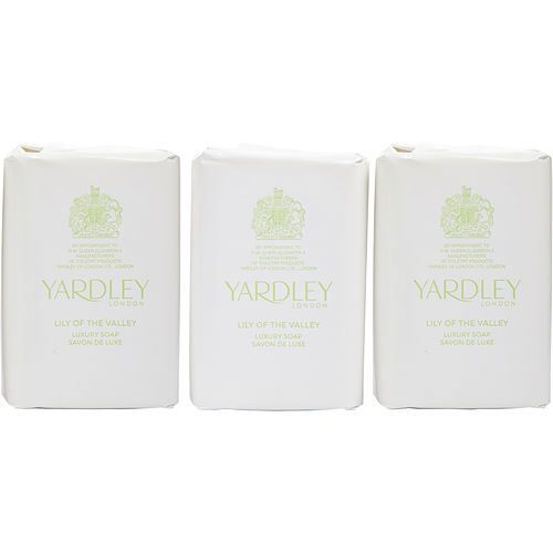 YARDLEY by Yardley LILY OF THE VALLEY LUXURY SOAPS 3 x 3.5 OZ EACH (NEW PACKAGING) EasyOptionXY LLC
