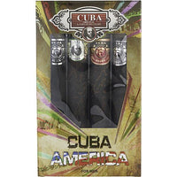 CUBA VARIETY by Cuba 4 PIECE VARIETY WITH CUBA BLACK, BROWN, GREEN, & GREY & ALL ARE EDT SPRAY 1.17 OZ EasyOptionXY LLC