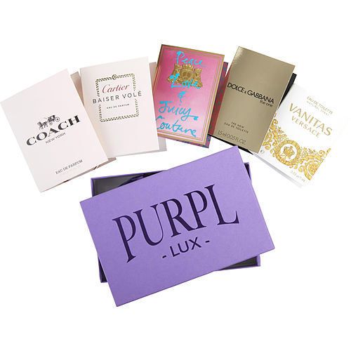PURPL LUX SUBSCRIPTION BOX FOR WOMEN by COACH & THE ONE & PEACE LOVE & JUICY COUTURE & VANITAS VERSACE & CARTIER BAISER VOLE EasyOptionXY LLC