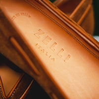 Zelli Italia 16-583-TAB FRANCO Suede Calfskin Tassel Loafer, Tobacco