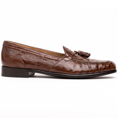 Zelli Italia Zelli Italia 13-581-BRN FRANCO Ostrich Tassel Loafer, Brown