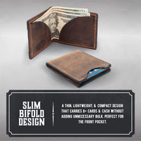 Front Pocket Slim Bifold Wallet for Men Main Street Forge