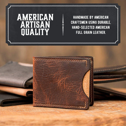 Front Pocket Slim Bifold Wallet for Men Main Street Forge