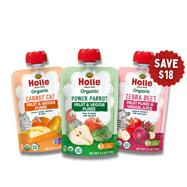 Fruit & Veggie Bundle: Carrot Cat, Power Parrot, Zebra Beet