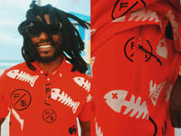 Fly Supply Co Fly Supply Co Fishscale Polo (Red)