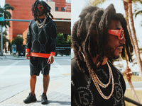 Fly Supply Co Fly Supply Co FS Intarsia Hearts Shorts (Black)