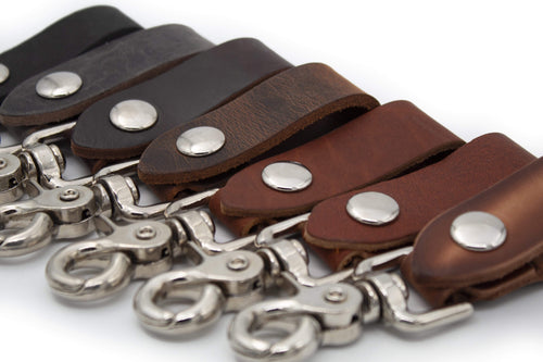 Full Grain Leather Keychain Main Street Forge