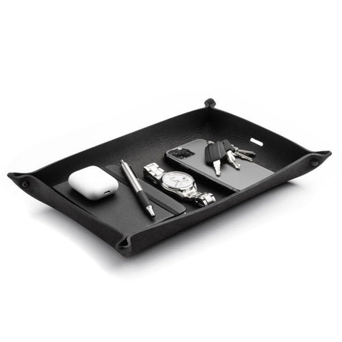 Full Grain Leather Valet Tray / Charging Station Main Street Forge