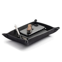 Full Grain Leather Valet Tray / Charging Station Main Street Forge