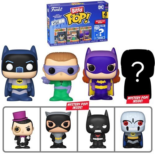 ToyShnip Funko Bitty Pop! Batman 1966 Mini-Figure 4-Pack - Select Set(s)