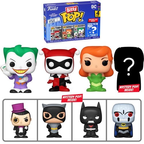 ToyShnip Funko Bitty Pop! Batman 1966 Mini-Figure 4-Pack - Select Set(s)