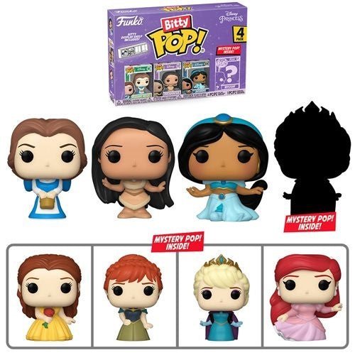 ToyShnip Funko Bitty Pop! Disney Princesses Mini-Figure 4-Pack - Select Set(s)