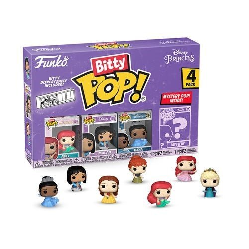 ToyShnip Funko Bitty Pop! Disney Princesses Mini-Figure 4-Pack - Select Set(s)