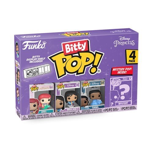 ToyShnip Funko Bitty Pop! Disney Princesses Mini-Figure 4-Pack - Select Set(s)