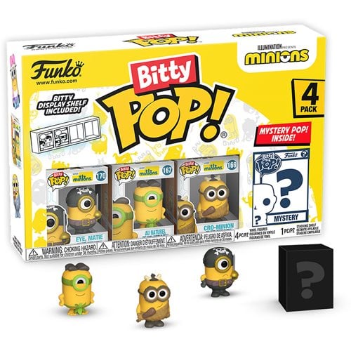 ToyShnip Funko Bitty Pop! Minions Mini-Figure 4-Pack - Select Set(s)