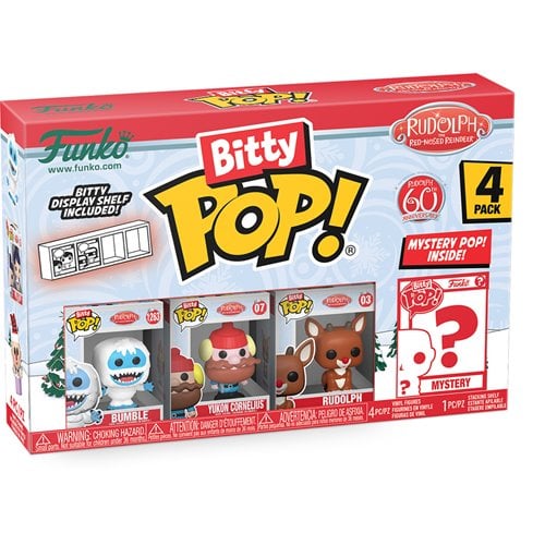 ToyShnip Funko Rudolph the Red-Nosed Reindeer Bitty Pop! Mini-Figure 4-Pack -
