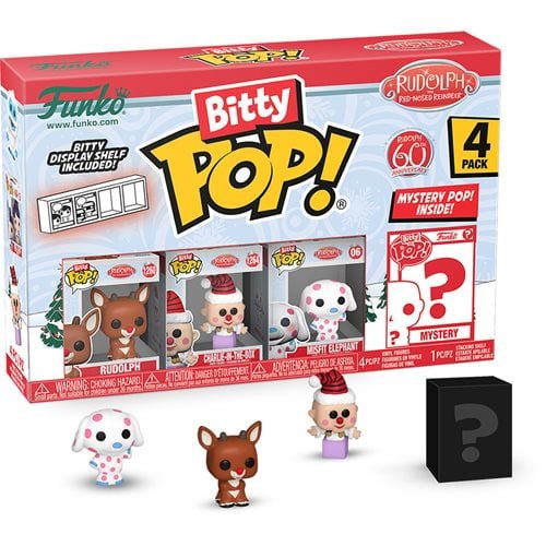 ToyShnip Funko Rudolph the Red-Nosed Reindeer Bitty Pop! Mini-Figure 4-Pack -