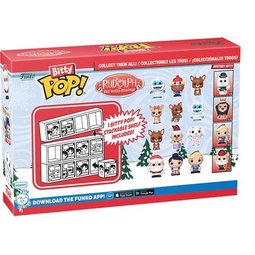 ToyShnip Funko Rudolph the Red-Nosed Reindeer Bitty Pop! Mini-Figure 4-Pack -