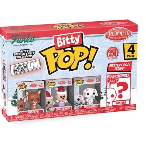ToyShnip Funko Rudolph the Red-Nosed Reindeer Bitty Pop! Mini-Figure 4-Pack -