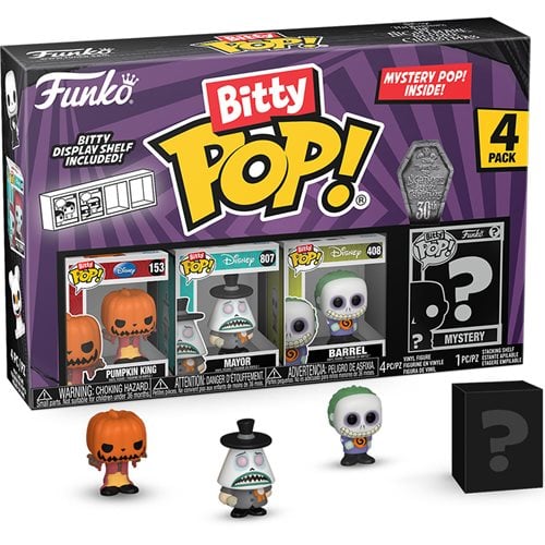 ToyShnip Funko The Nightmare Before Christmas Bitty Pop! Mini-Figure 4-Pack -